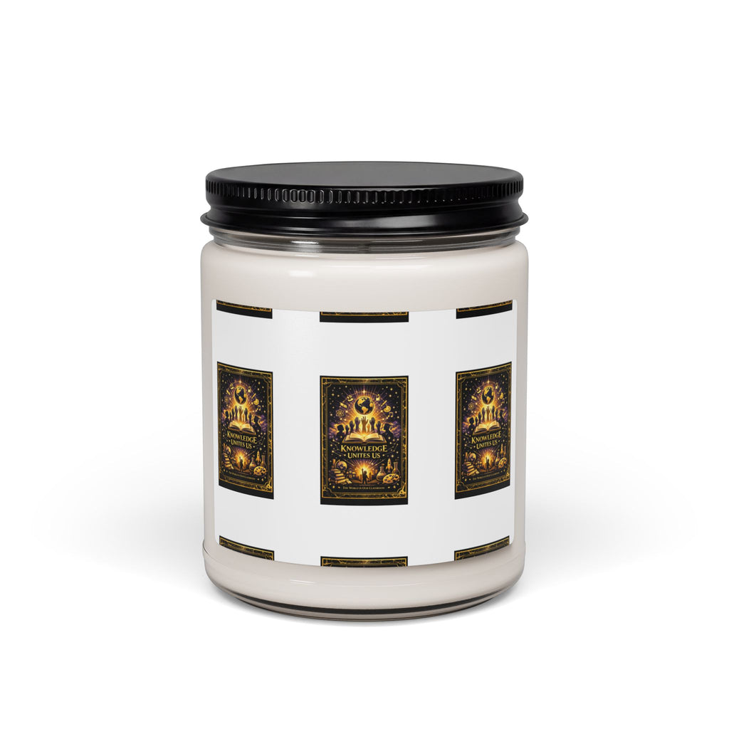 9oz Scented Soy Candle — Warm Amber & Spiced Vanilla Jar (aromatic home fragrance)