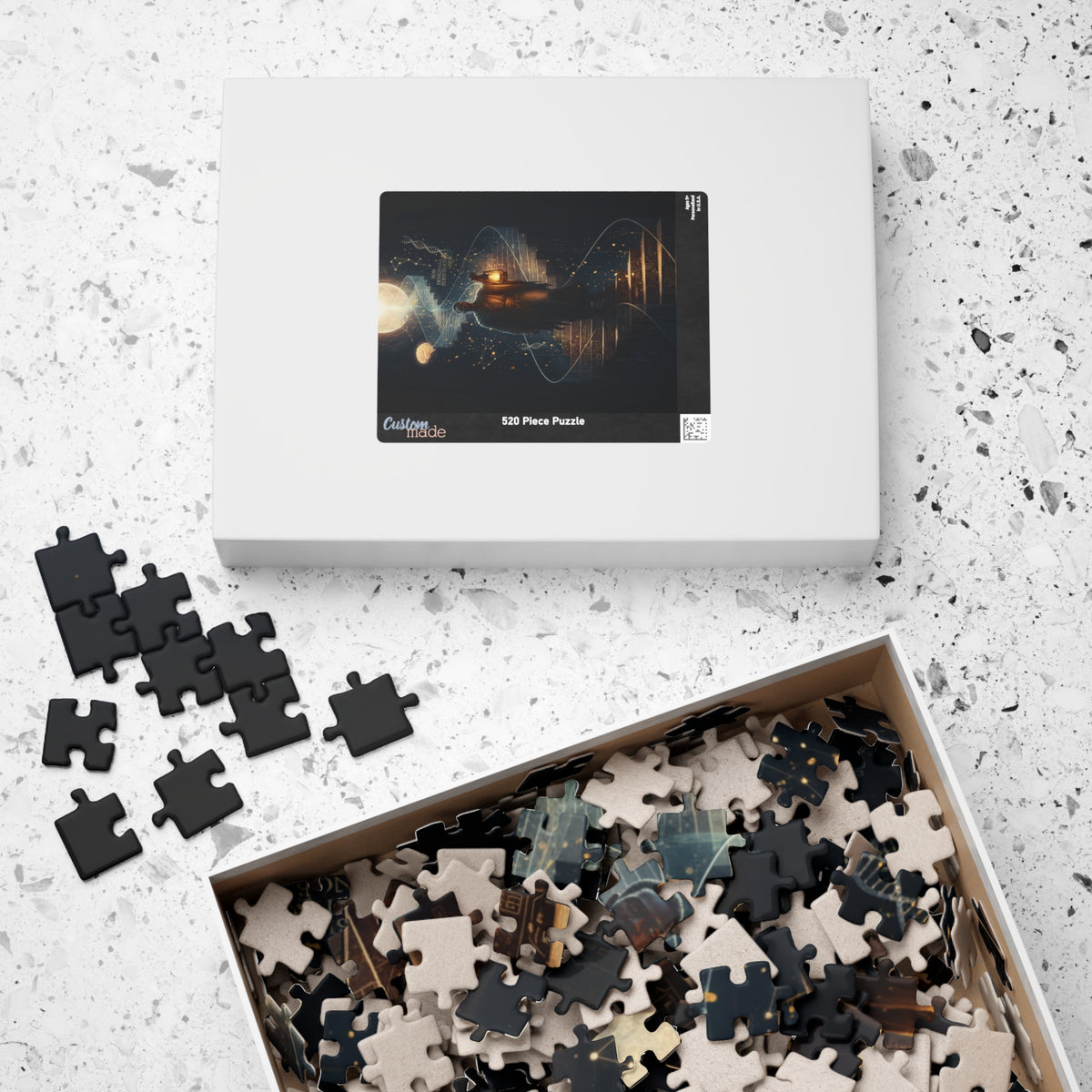 Mystic Lantern Staircase Puzzle — Moonlit Fantasy Jigsaw (110–1014 pcs)