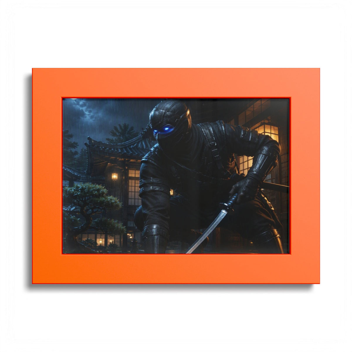 Ninja Night Scene Poster