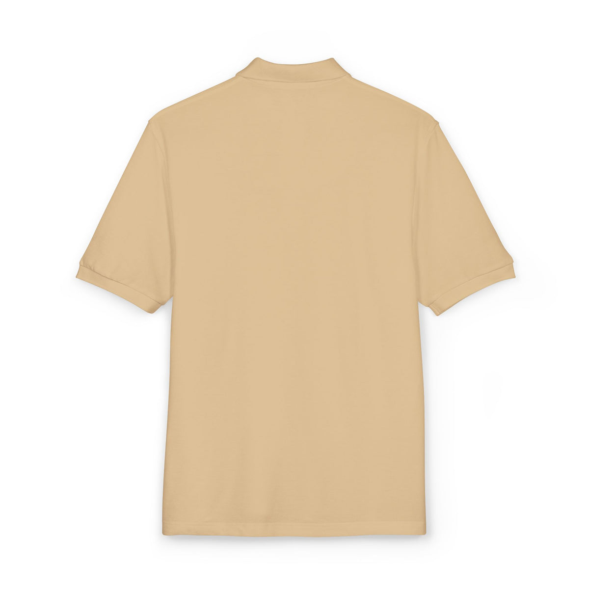 Masonic-Embroidered Gold Fleur-de-Lis Polo Shirt