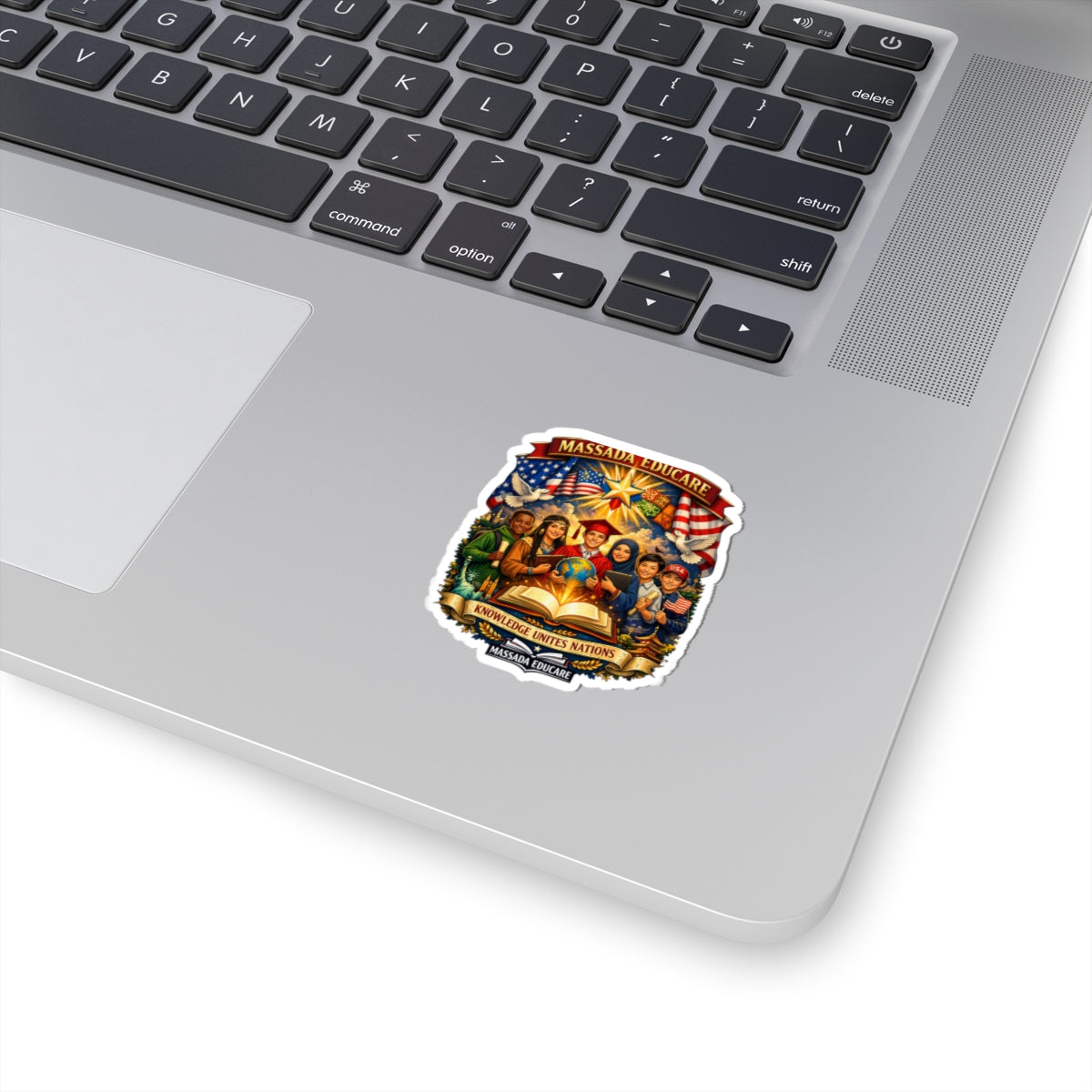 Massada Educare 'Knowledge Unites Nations' Kiss-Cut Sticker