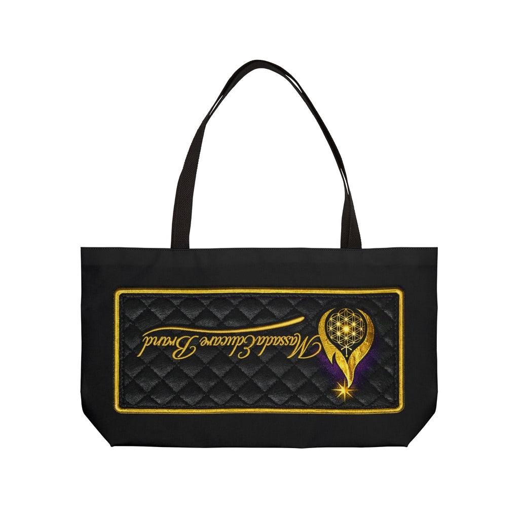 Weekender Tote Bag — Massada Educare Brand Quilted Logo Travel Tote