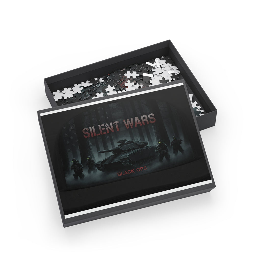 Silent Wars Military Tank Puzzle – Black Ops Tactical 500/1000-Piece Jigsaw