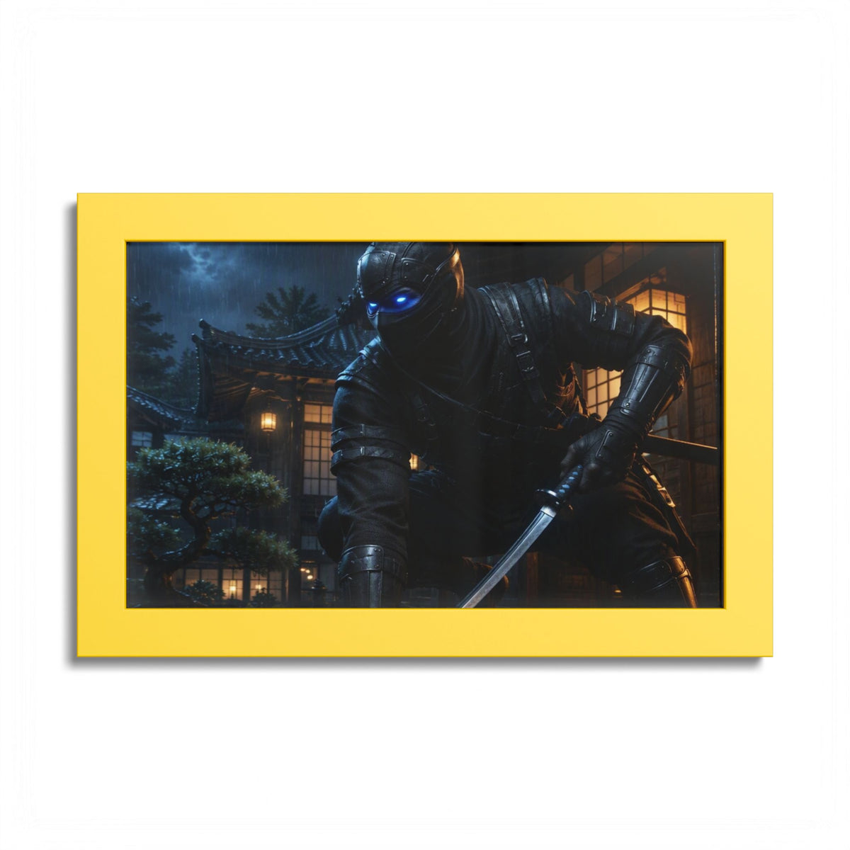 Ninja Night Scene Poster