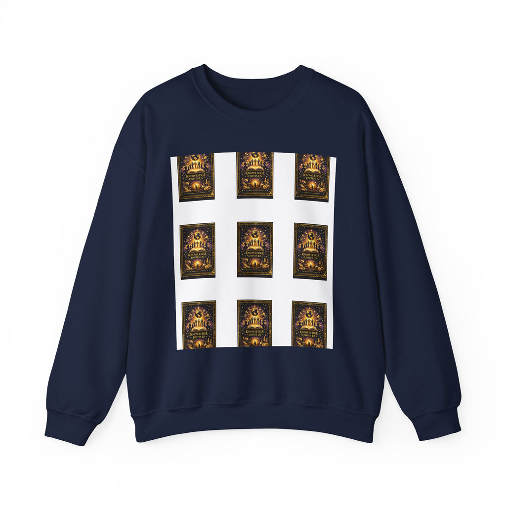 Crewneck Sweatshirt — Vintage Candles Grid Graphic