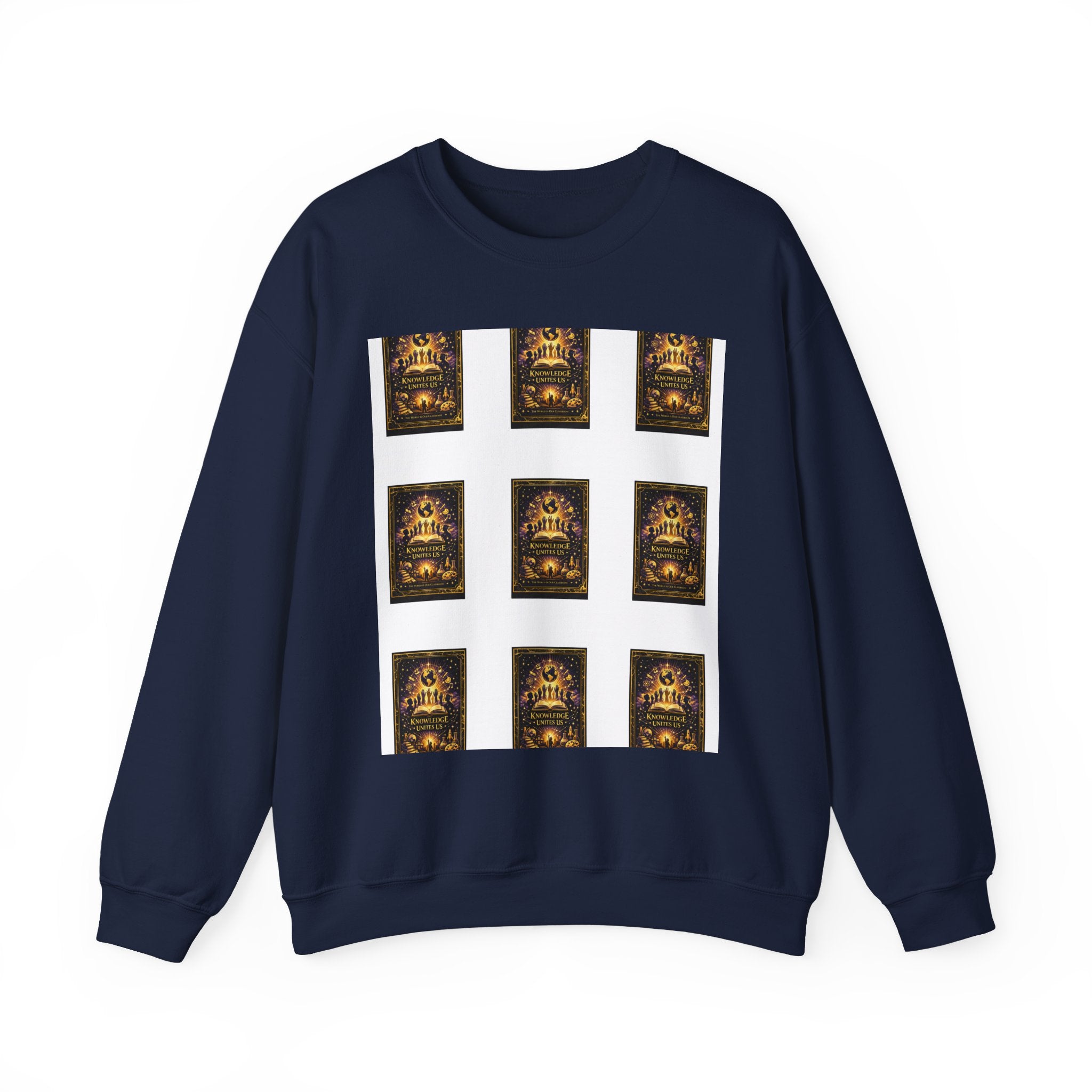 Crewneck Sweatshirt — Vintage Candles Grid Graphic