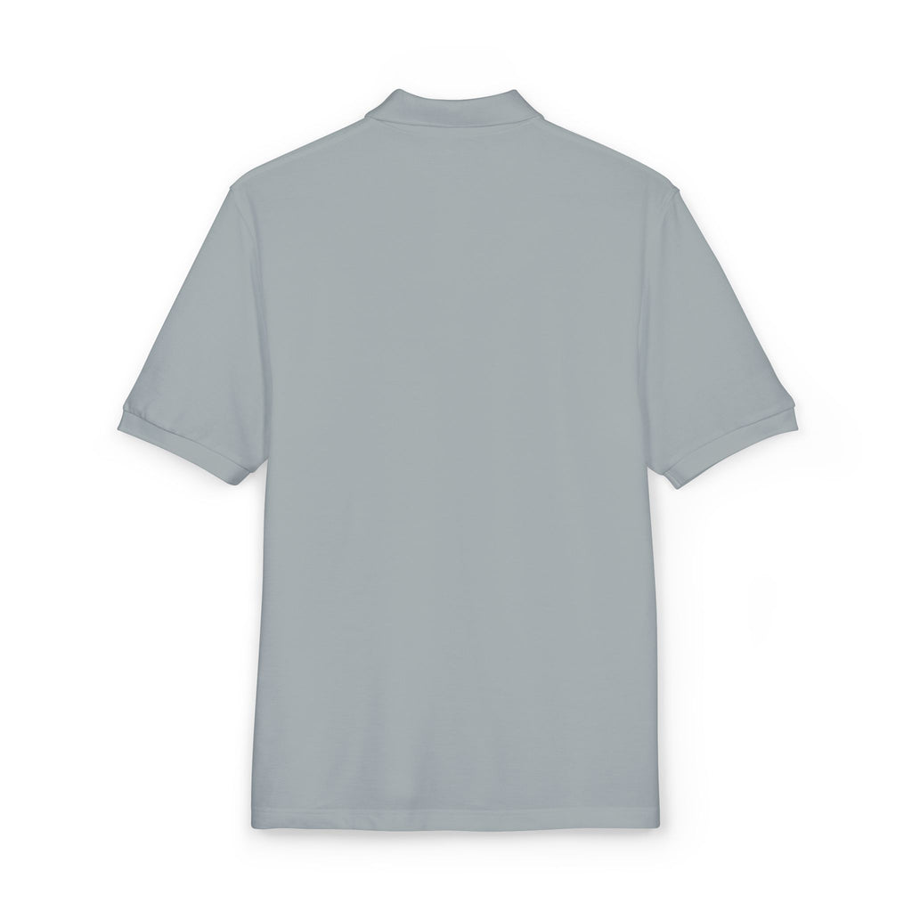 Masonic-Embroidered Gold Fleur-de-Lis Polo Shirt