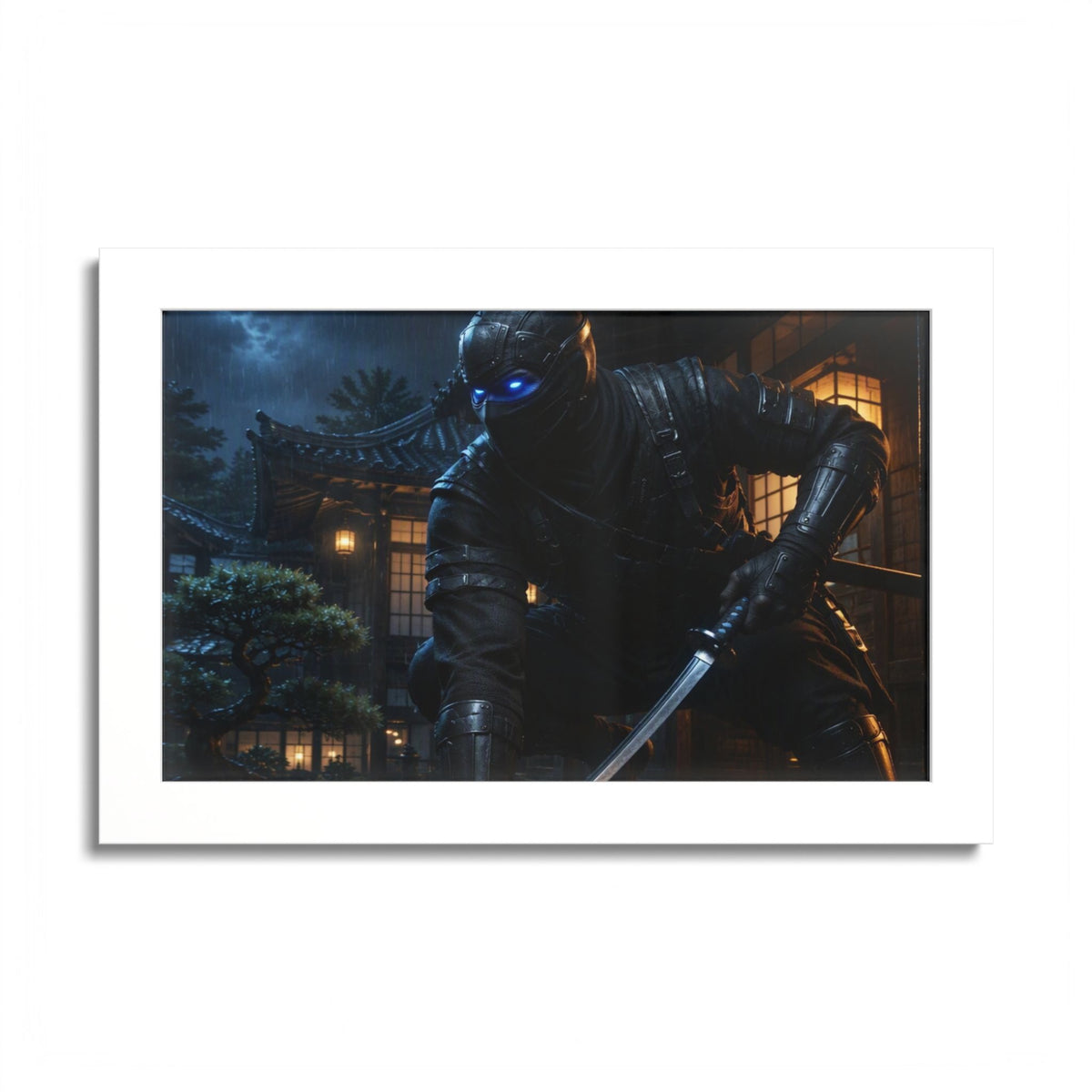 Ninja Night Scene Poster