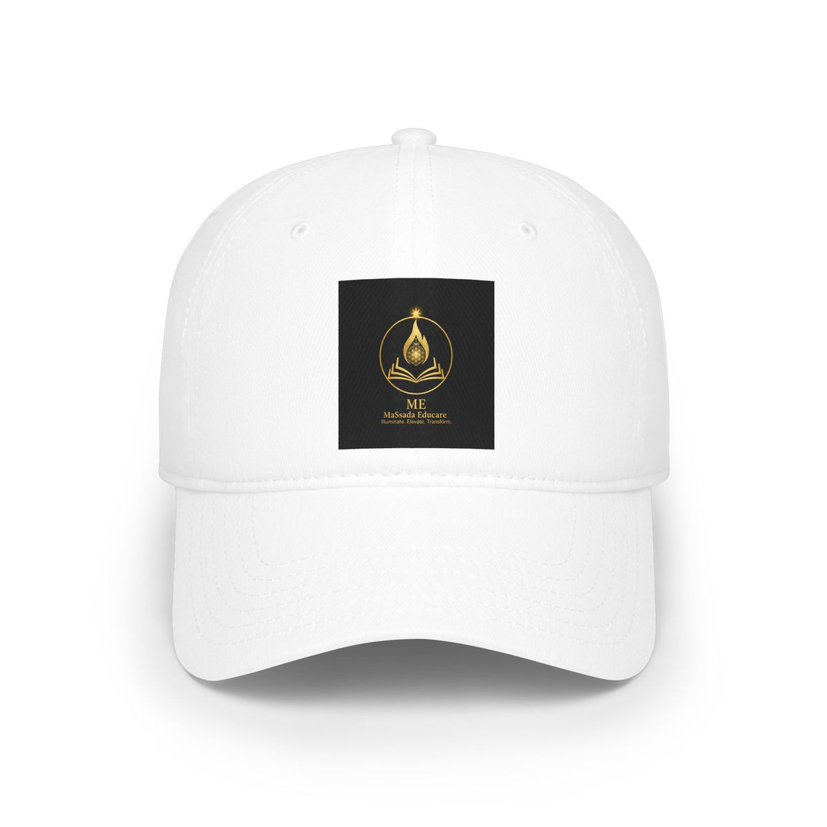 Baseball Cap — Gold Sacred Geometry Logo "BE Unshakable" Low Profile Hat