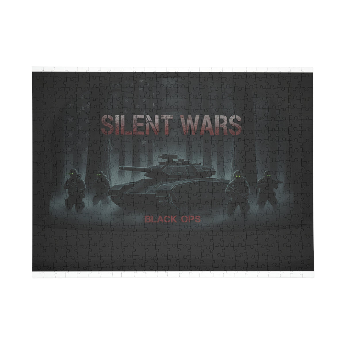 Silent Wars Military Tank Puzzle – Black Ops Tactical 500/1000-Piece Jigsaw