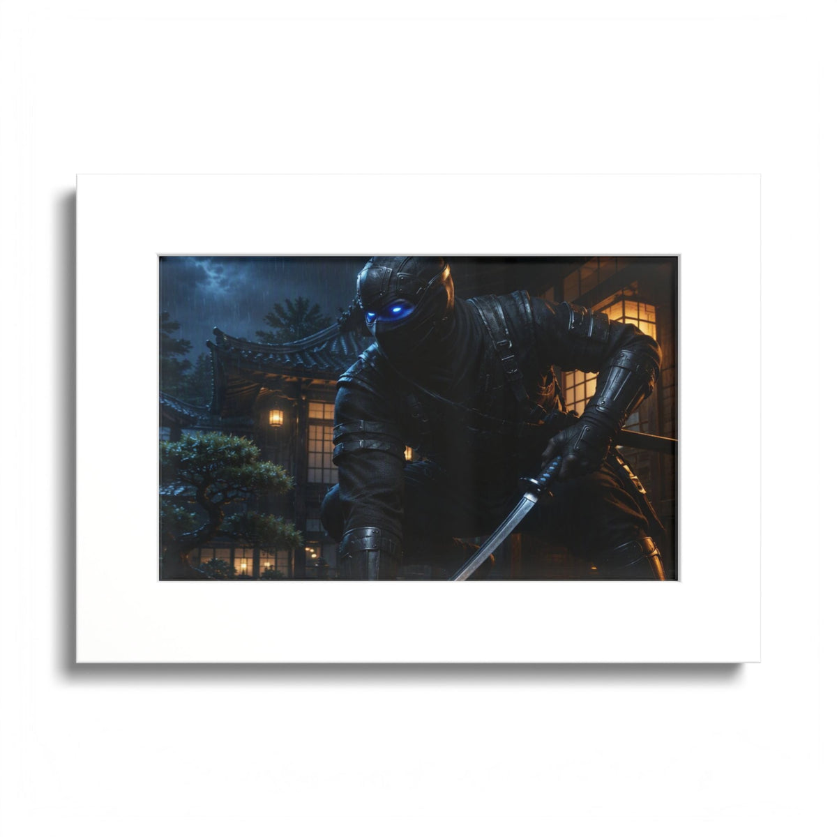 Ninja Night Scene Poster