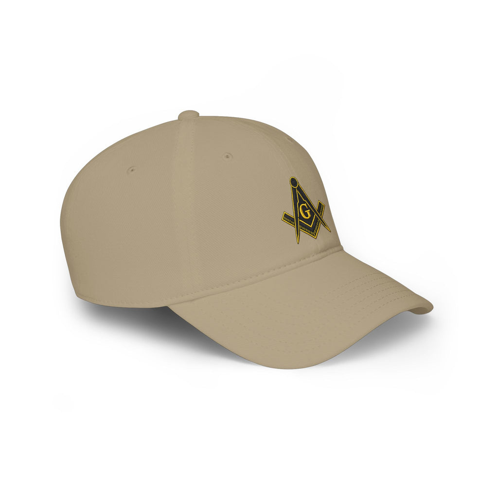 Masonic Square & Compass Low Profile Baseball Cap