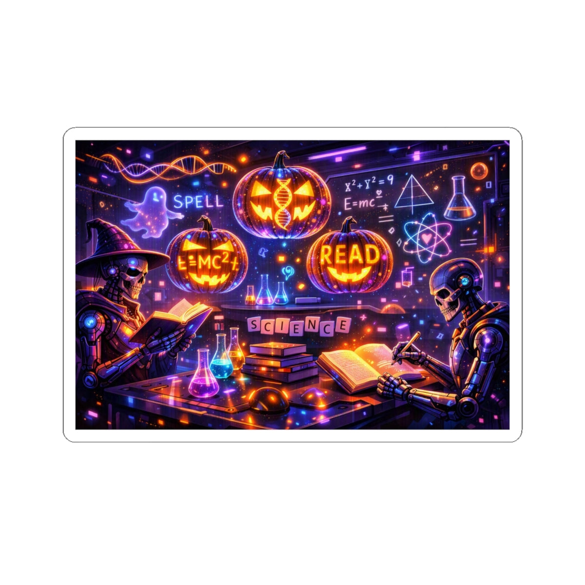 Halloween Science Sticker