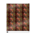 Christmas Santa Fireplace Wrapping Paper – Festive Gift Wrap Roll