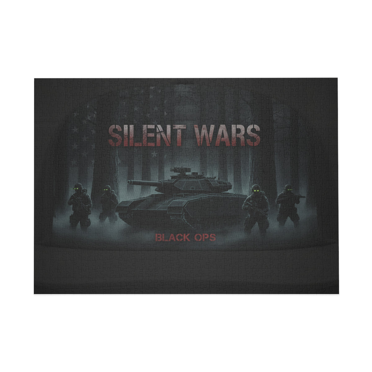 Silent Wars Military Tank Puzzle – Black Ops Tactical 500/1000-Piece Jigsaw