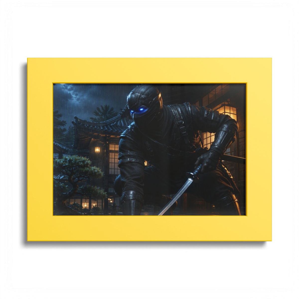 Ninja Night Scene Poster