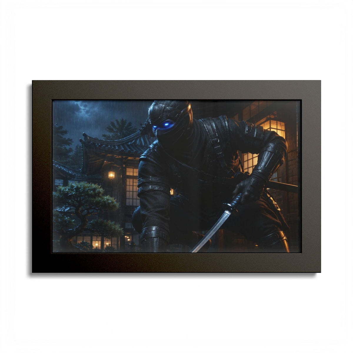 Ninja Night Scene Poster
