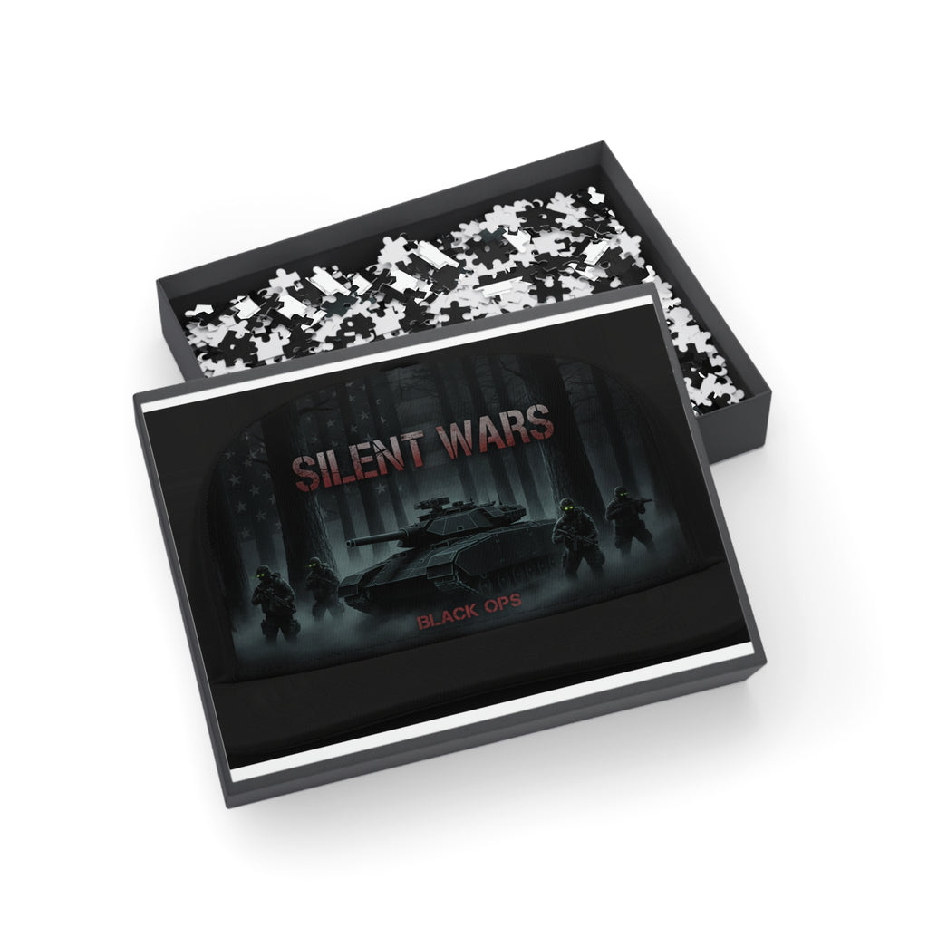 Silent Wars Military Tank Puzzle – Black Ops Tactical 500/1000-Piece Jigsaw
