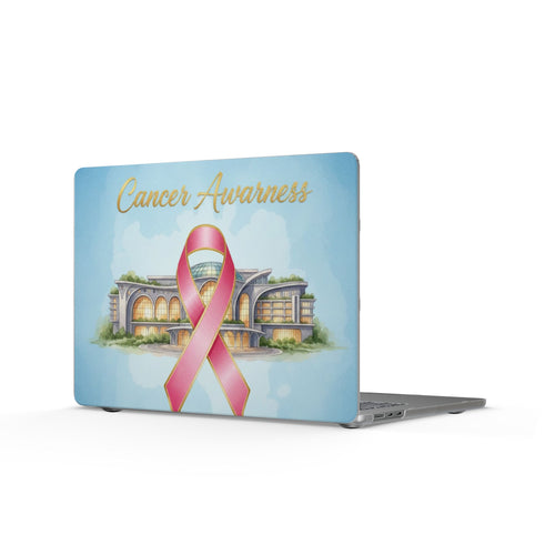 Cancer Awareness MacBook Case — Pink Ribbon Memorial Laptop Cover