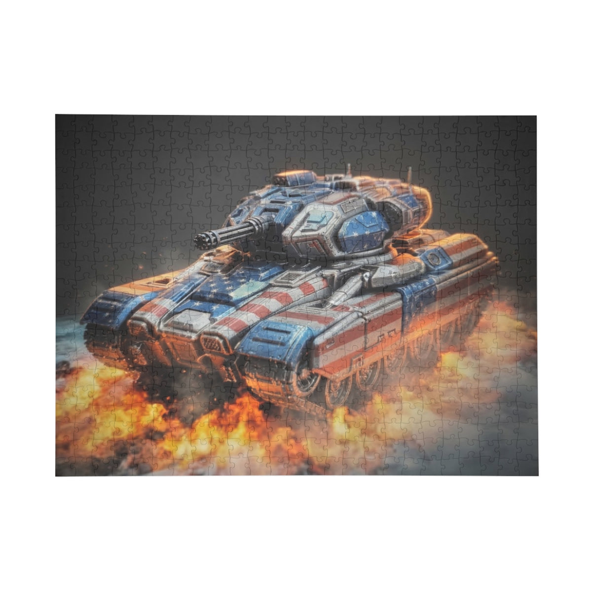 Tank Explosion Puzzle — Military Vehicle Jigsaw (96/252/500/1000 pcs)