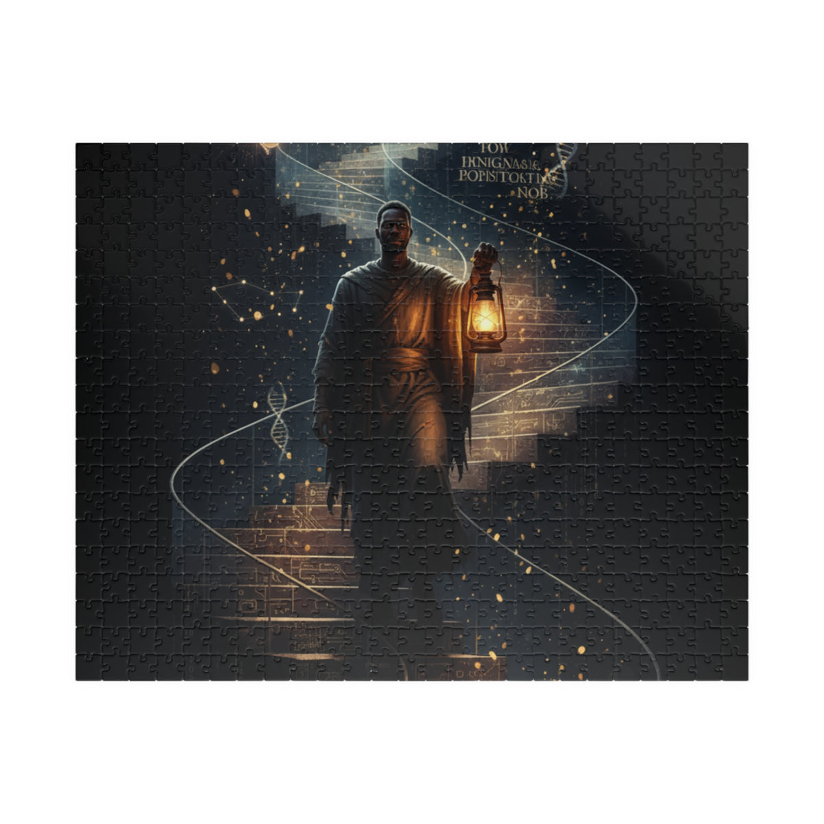 Mystic Lantern Staircase Puzzle — Moonlit Fantasy Jigsaw (110–1014 pcs)