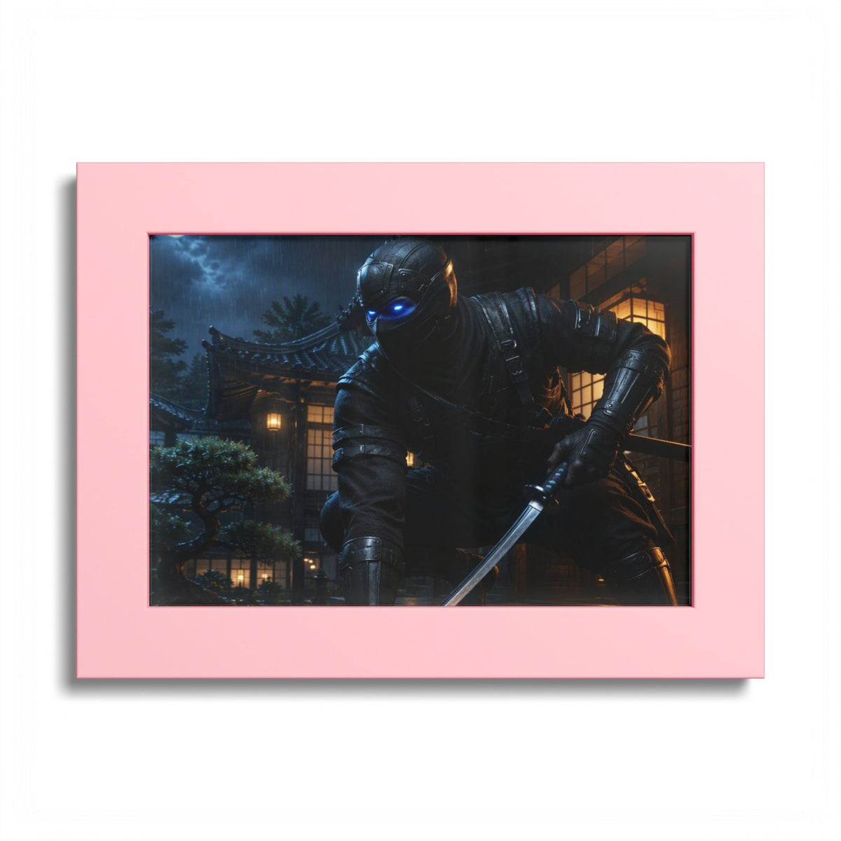 Ninja Night Scene Poster