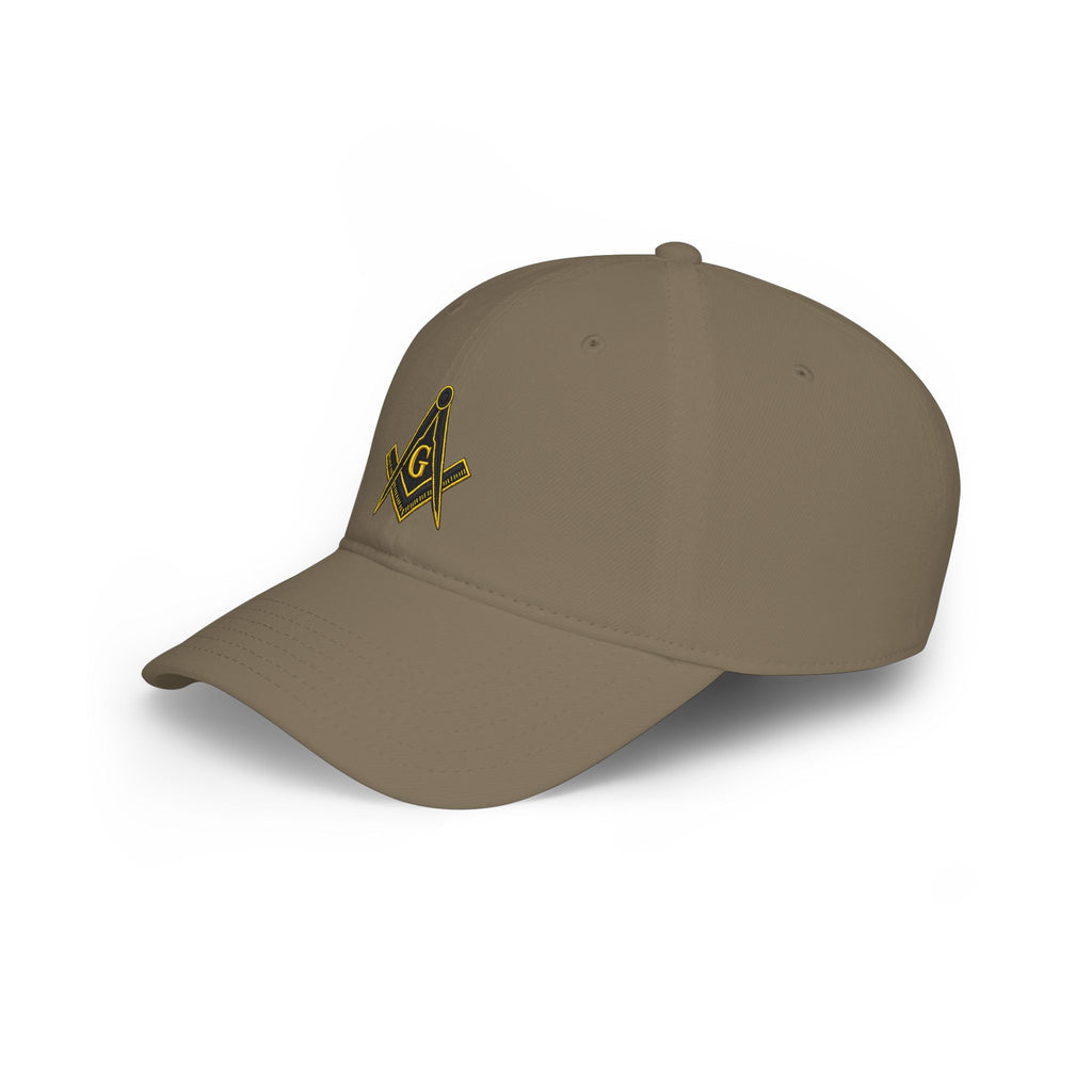 Masonic Square & Compass Low Profile Baseball Cap