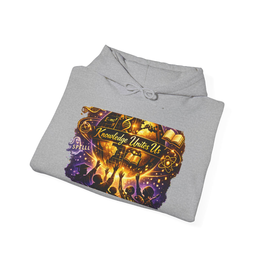 Knowledge Unites Us Hoodie – Inspirational Unity Graphic Sweatshirt