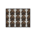 Bronze Nautical Emblem Heavy-Duty Floor Mat