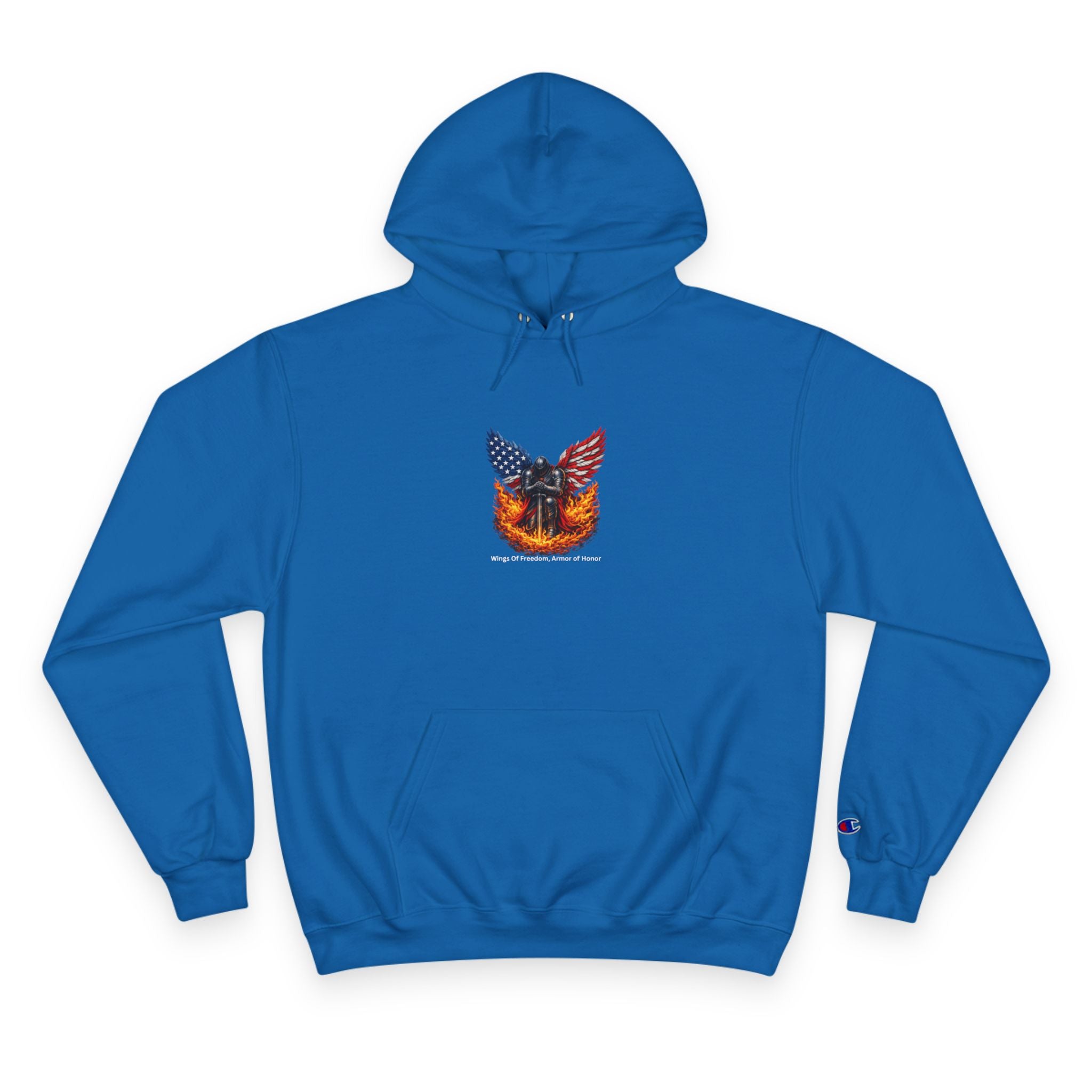 Patriotic Eagle & Shield Hoodie — Freedom Honor Graphic