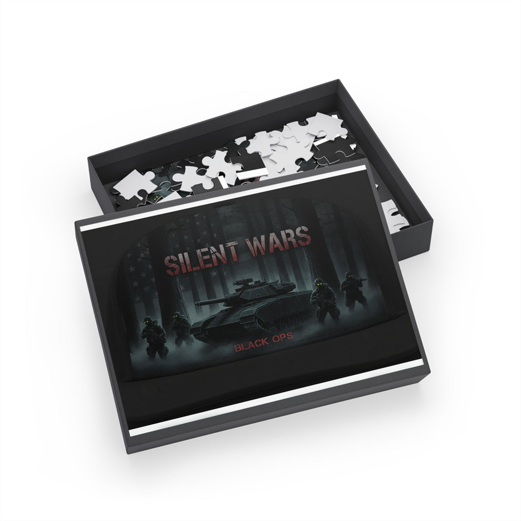 Silent Wars Military Tank Puzzle – Black Ops Tactical 500/1000-Piece Jigsaw