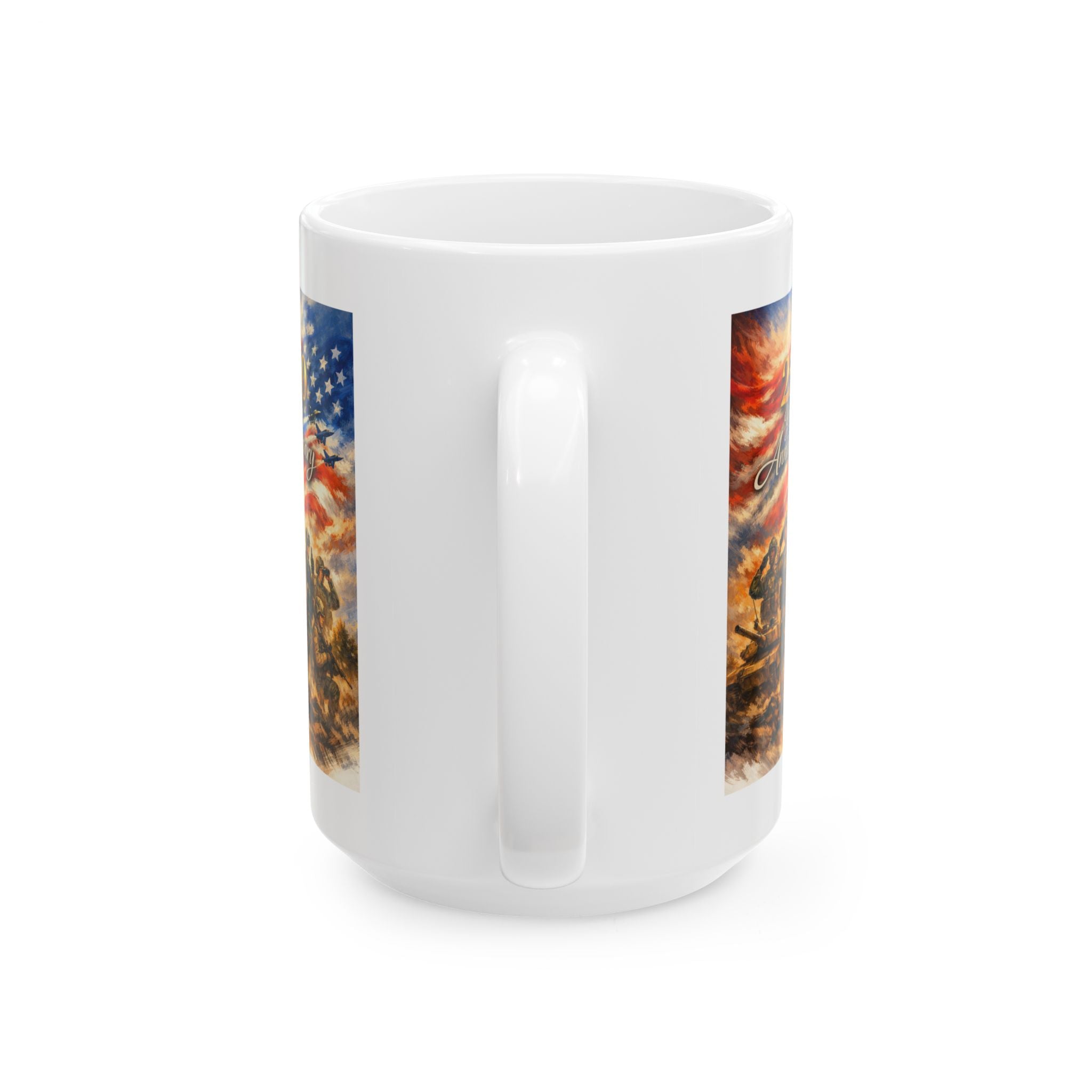 250 Year Anniversary American Flag Military Coffee Mug