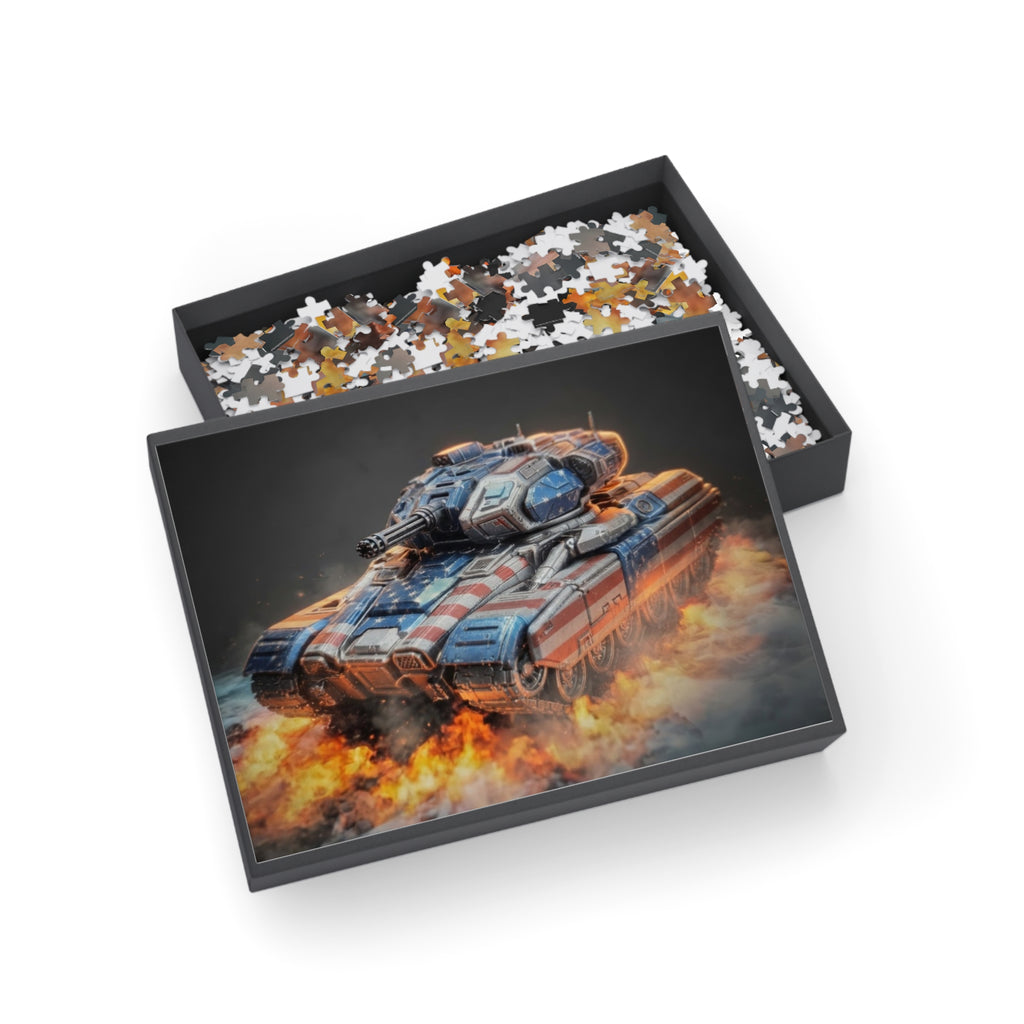 Tank Explosion Puzzle — Military Vehicle Jigsaw (96/252/500/1000 pcs)