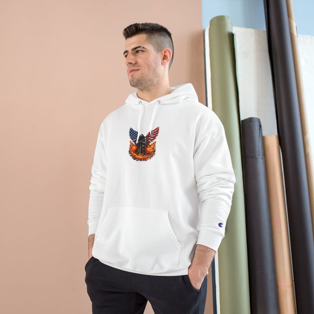 Patriotic Eagle & Shield Hoodie — Freedom Honor Graphic