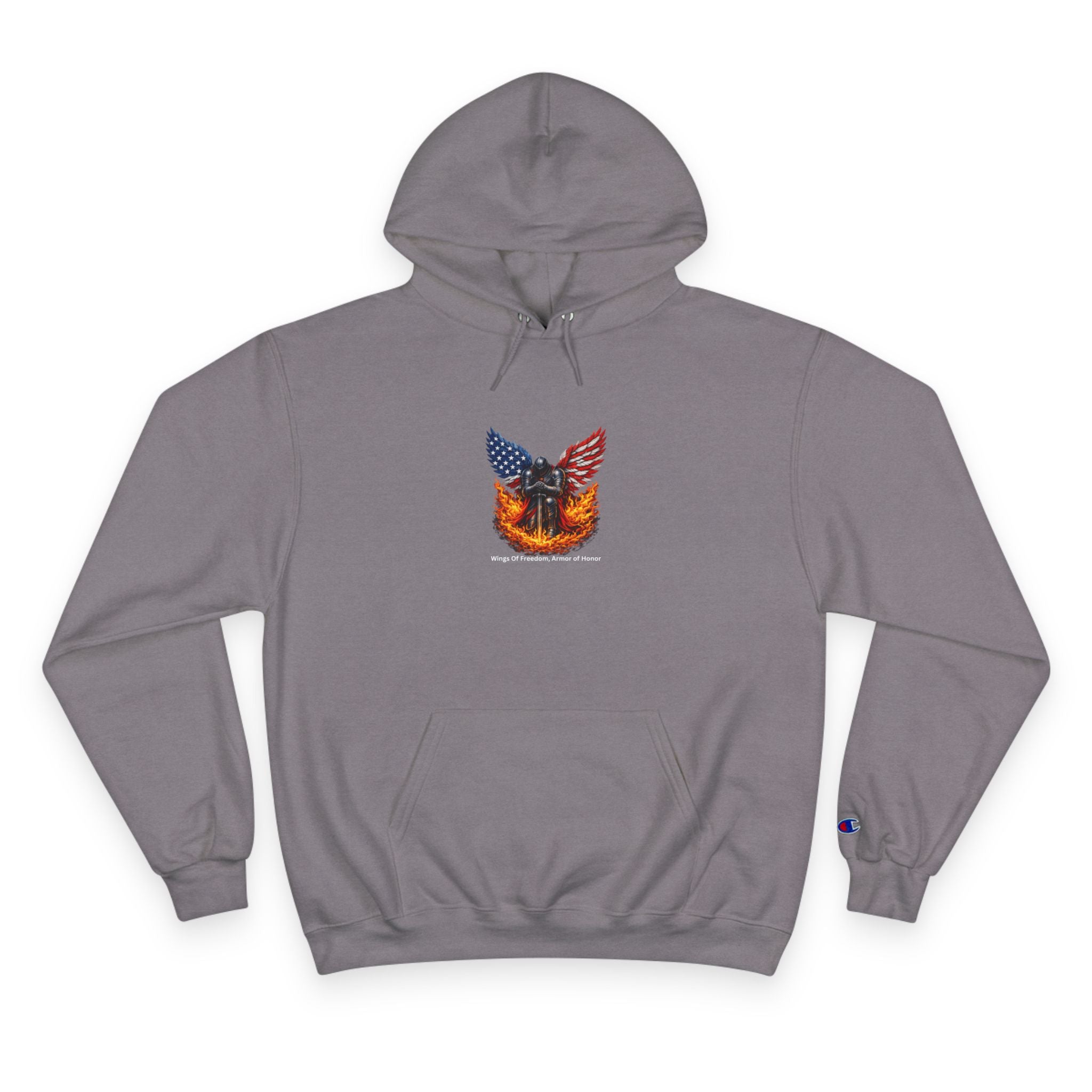 Patriotic Eagle & Shield Hoodie — Freedom Honor Graphic