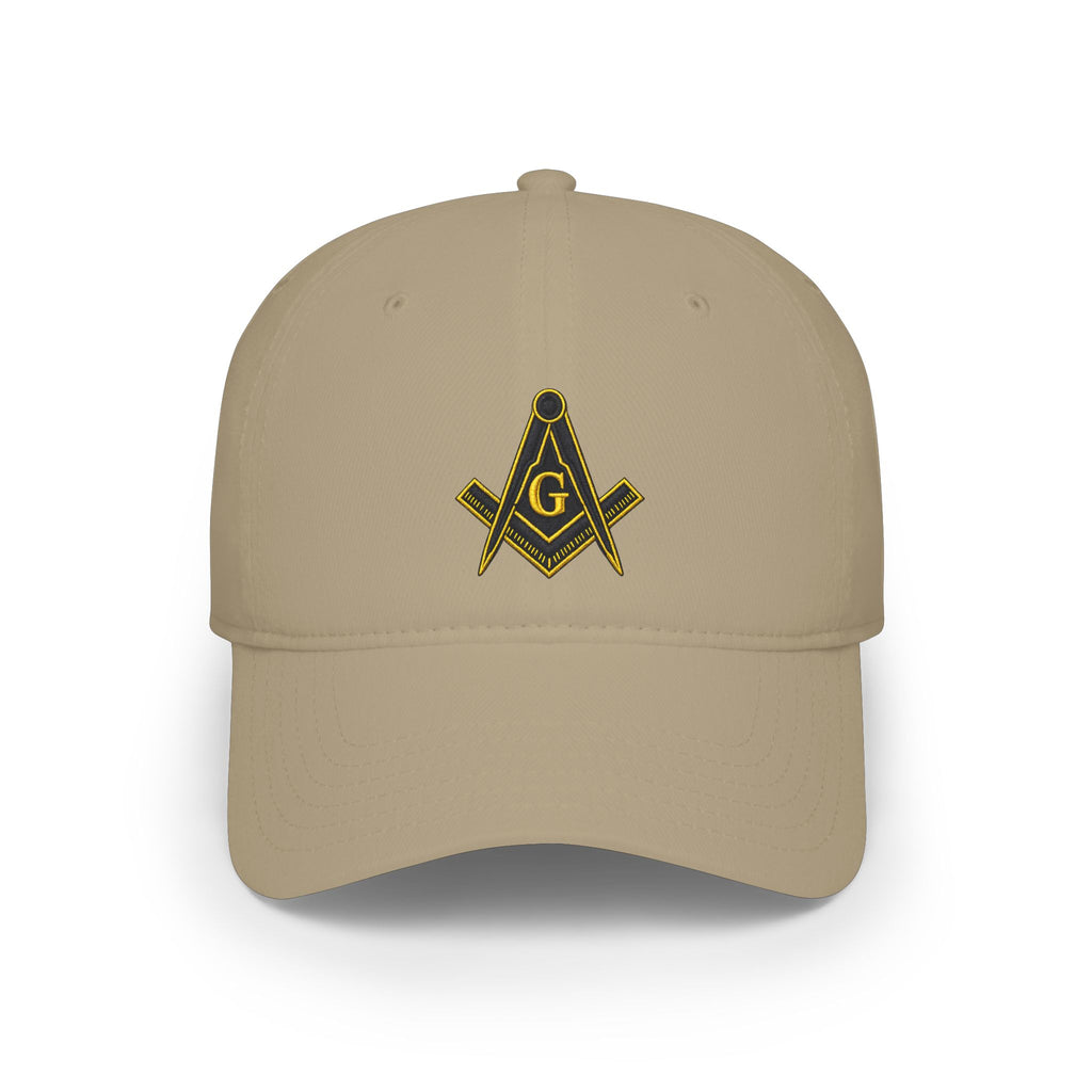 Masonic Square & Compass Low Profile Baseball Cap