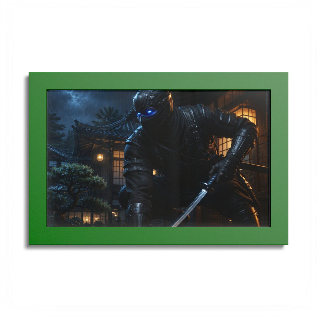 Ninja Night Scene Poster