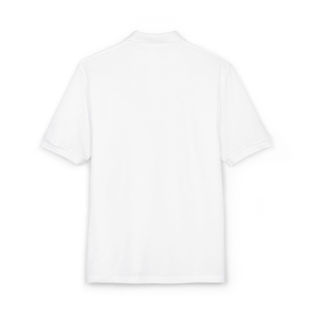 Masonic-Embroidered Gold Fleur-de-Lis Polo Shirt