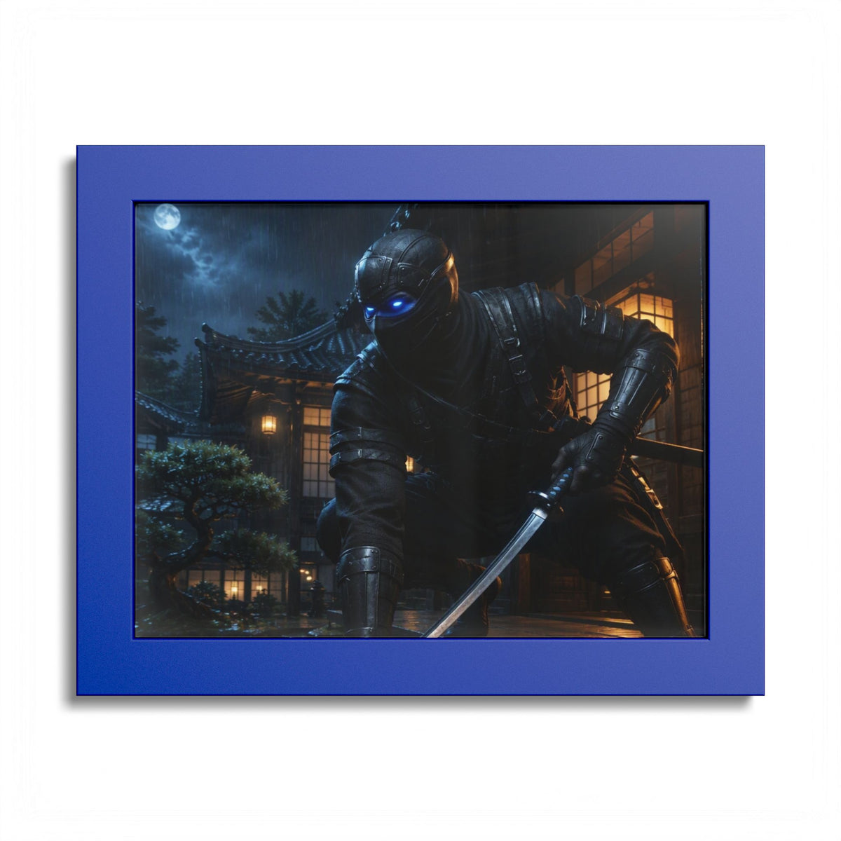 Ninja Night Scene Poster