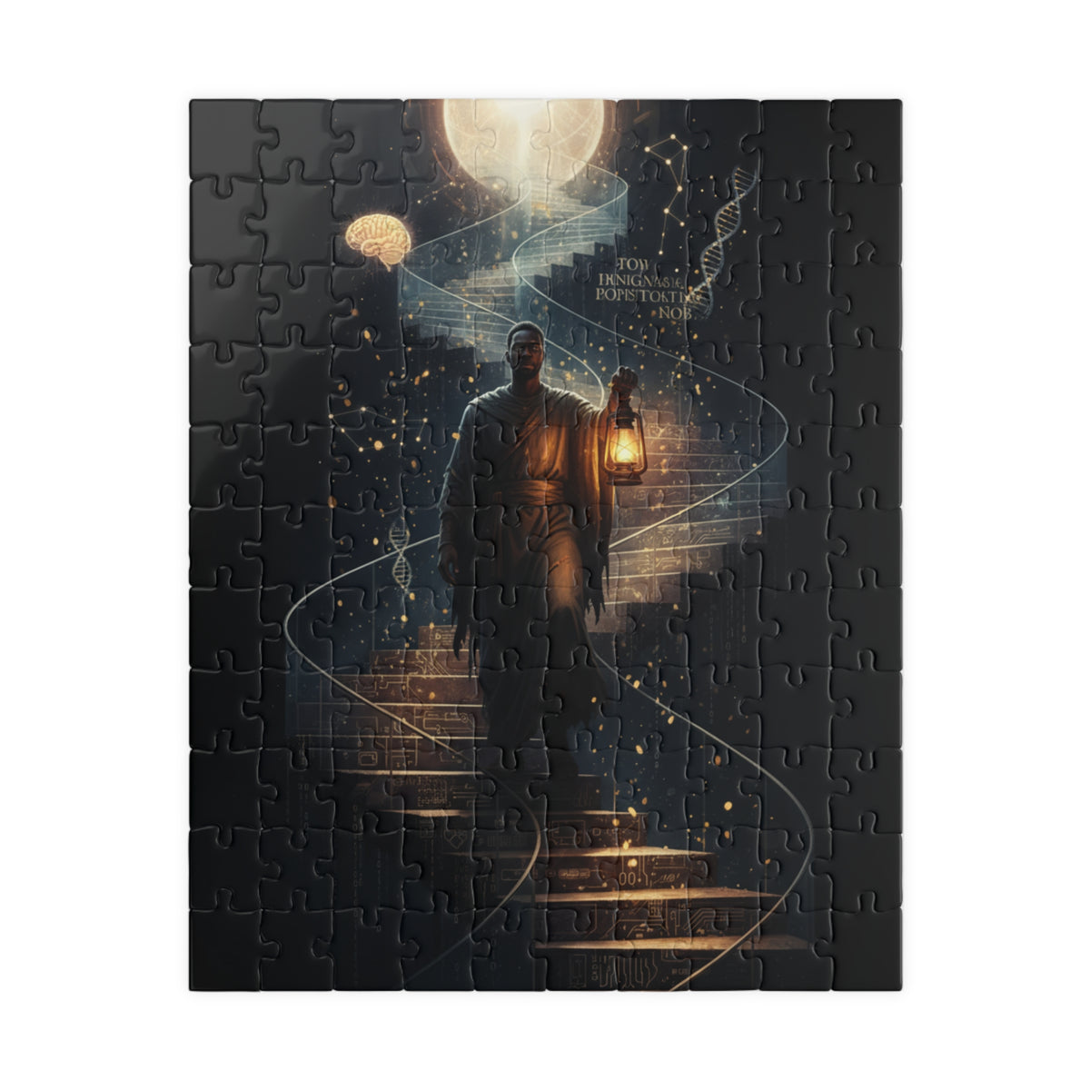 Mystic Lantern Staircase Puzzle — Moonlit Fantasy Jigsaw (110–1014 pcs)