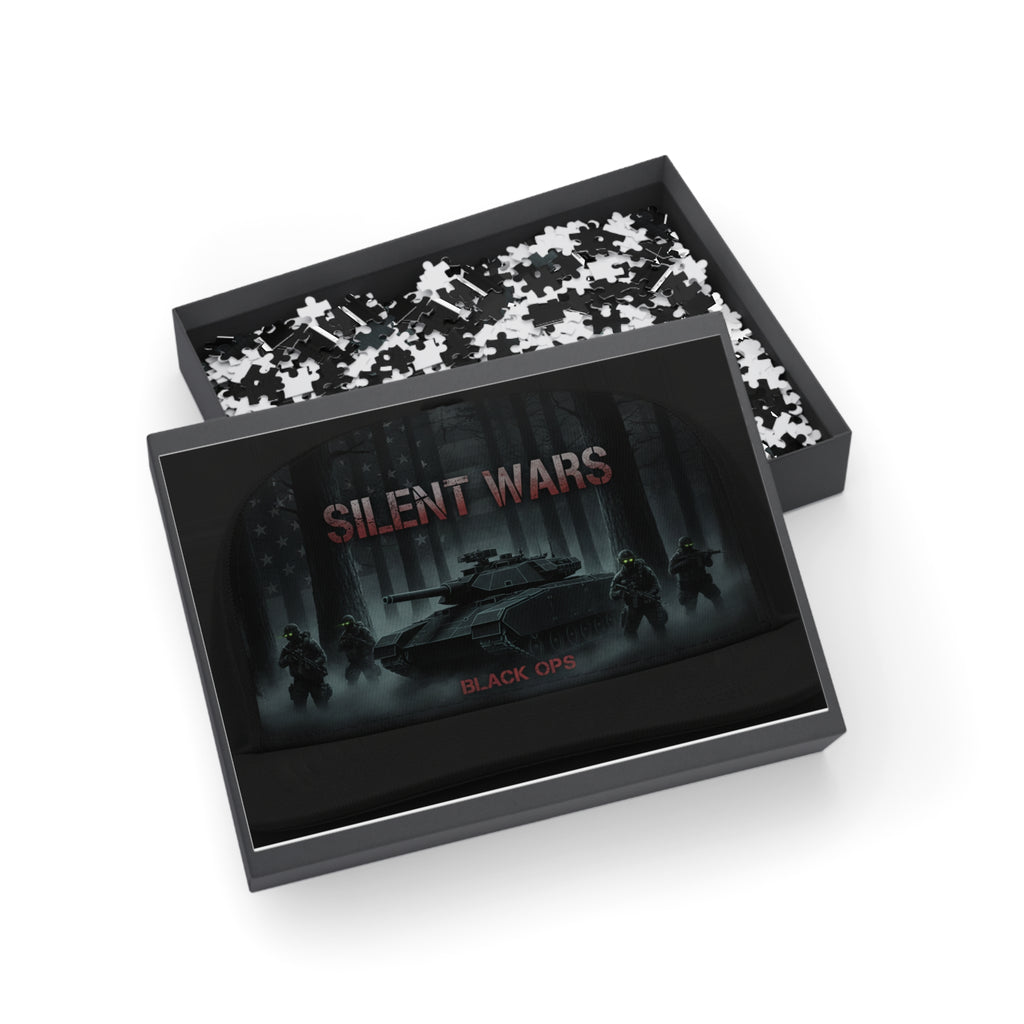 Silent Wars Military Tank Puzzle – Black Ops Tactical 500/1000-Piece Jigsaw