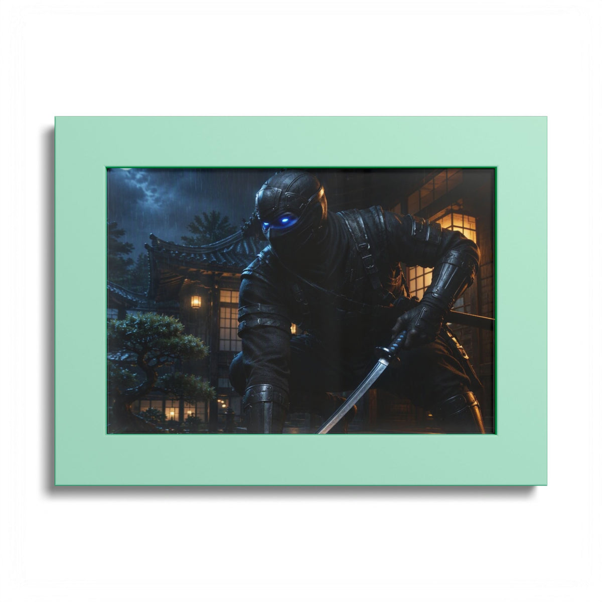Ninja Night Scene Poster