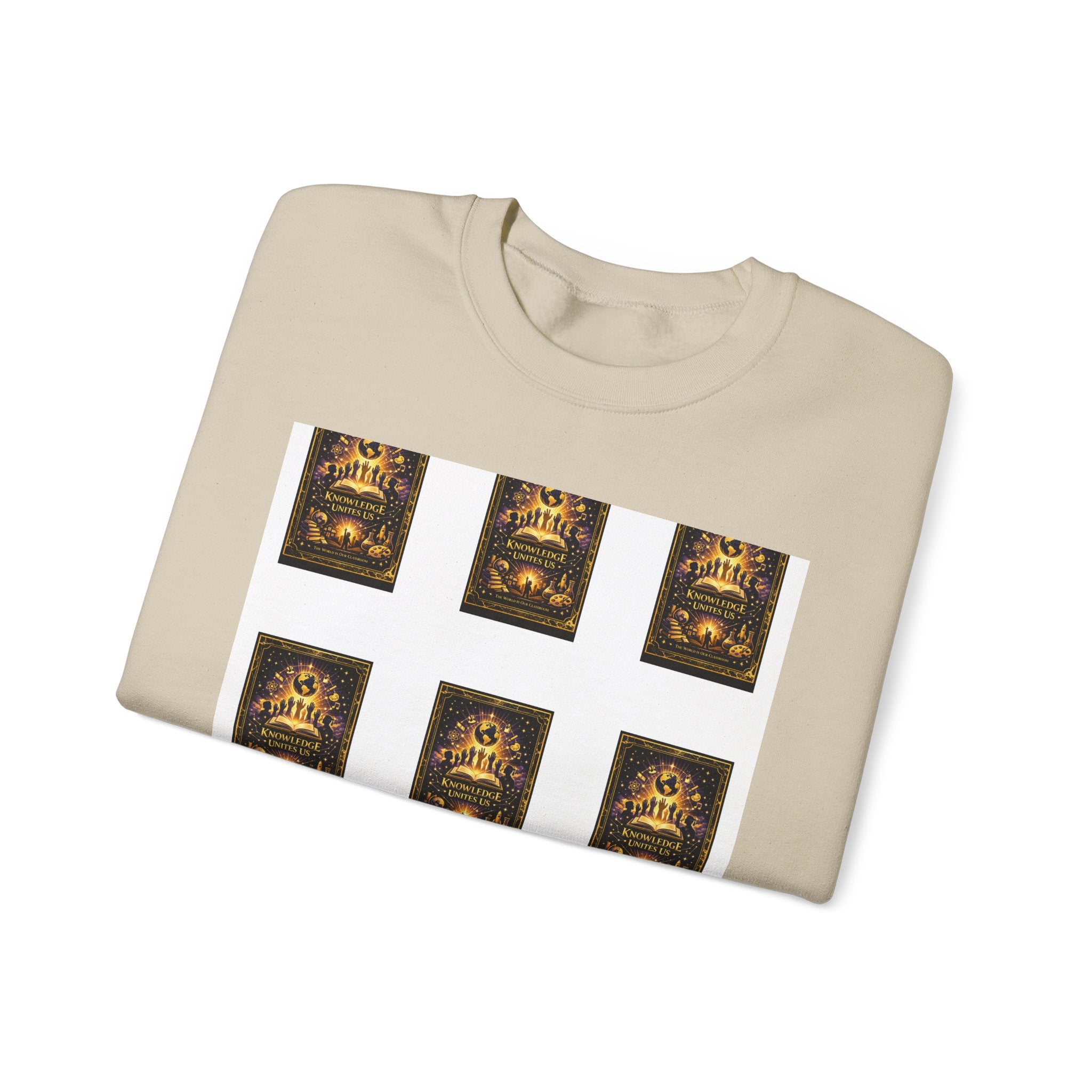 Crewneck Sweatshirt — Vintage Candles Grid Graphic