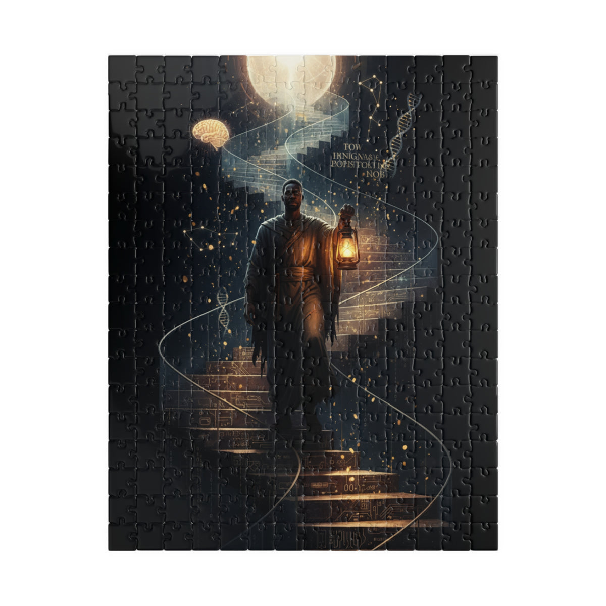 Mystic Lantern Staircase Puzzle — Moonlit Fantasy Jigsaw (110–1014 pcs)
