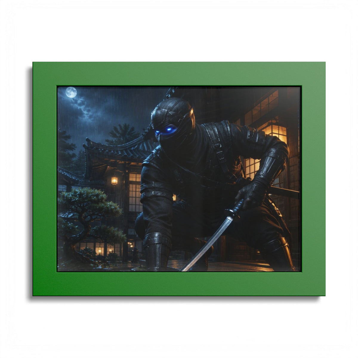 Ninja Night Scene Poster