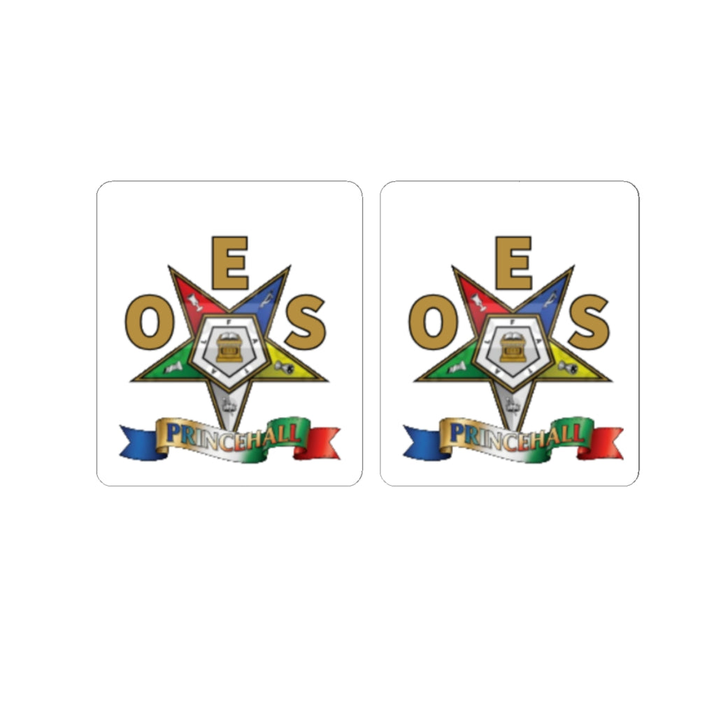 Prince Hall OES Emblem Stickers — Order of the Eastern Star Kiss-Cut Sticker Pack