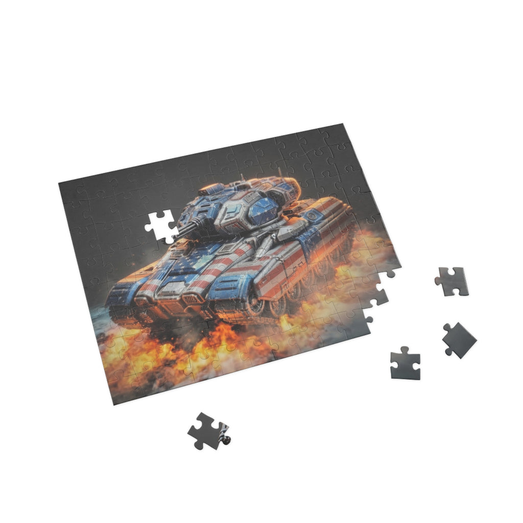 Tank Explosion Puzzle — Military Vehicle Jigsaw (96/252/500/1000 pcs)