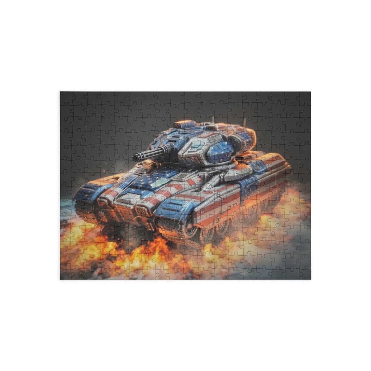 Tank Explosion Puzzle — Military Vehicle Jigsaw (96/252/500/1000 pcs)