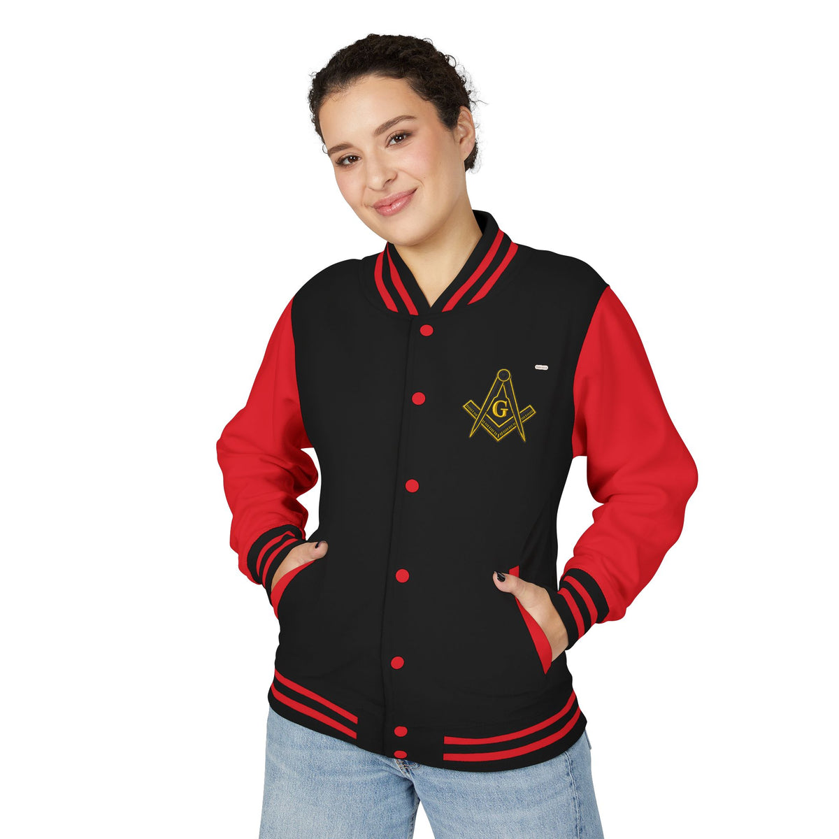Masonic Embroidered Letterman Jacket