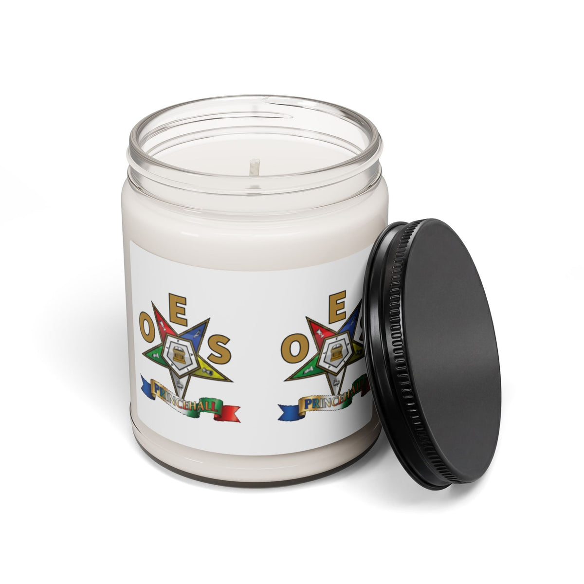 9oz Scented Soy Candle with OES Emblem — Fragrant Gift for Eastern Star Members